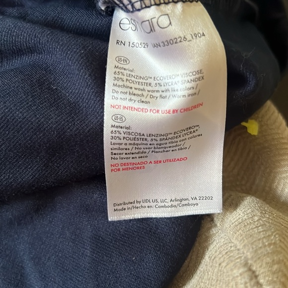 Esmara navy medium ruffle sleeve dress, NWOT, shift dress - Picture 7 of 7